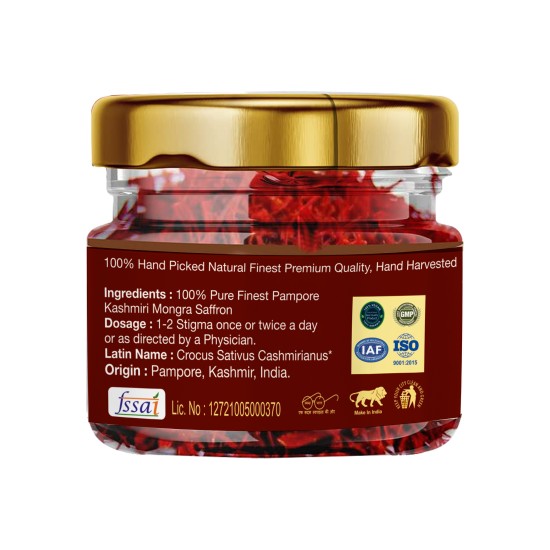 Nature Boon™ Kashmiri Mongra Saffron High Premium Quality Fresh Cut AAA+++ (5g)
